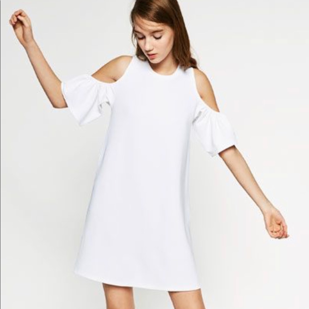 Zara white dress - Picture 1 of 4